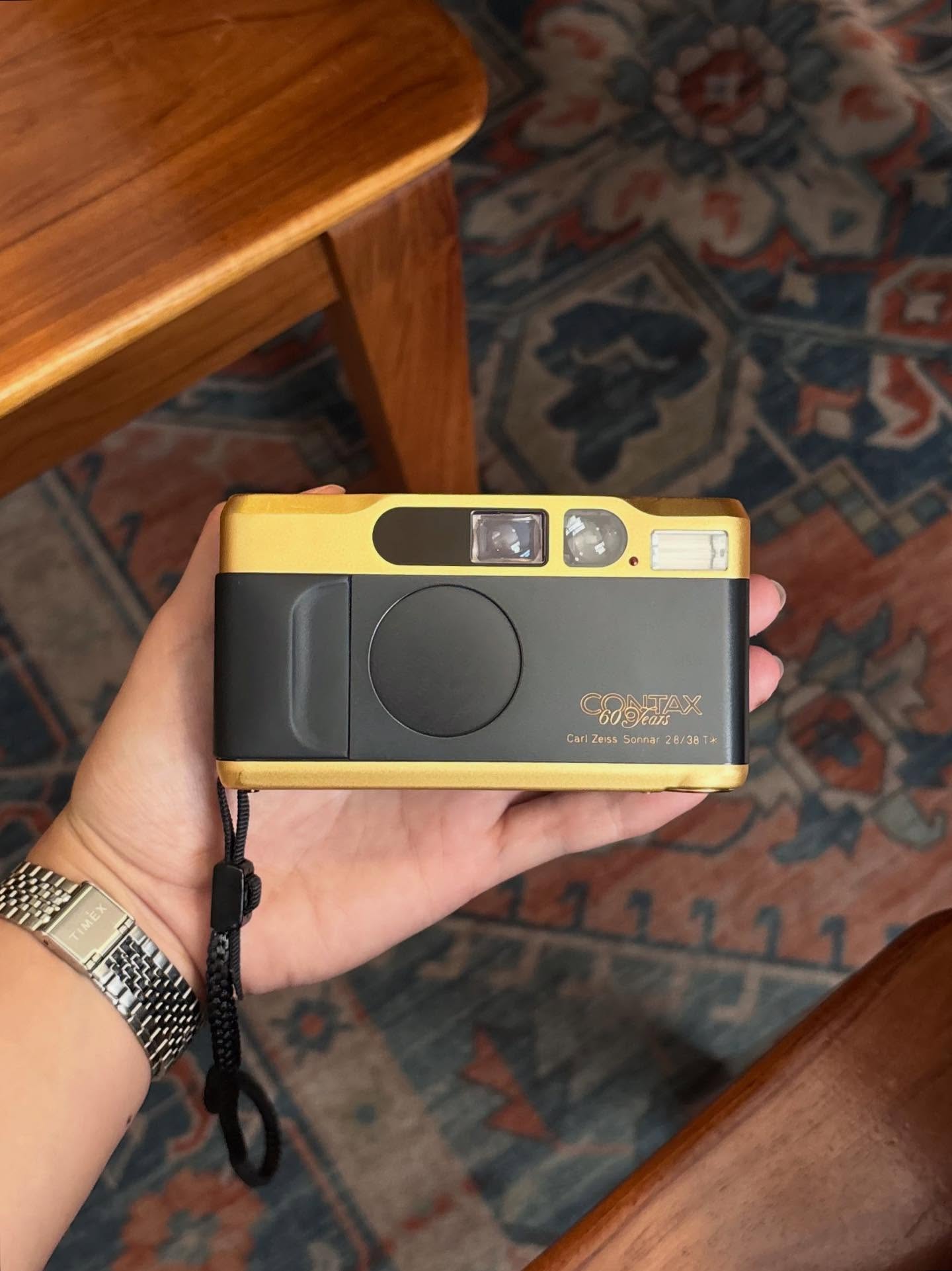 Gold rangefinder style camera